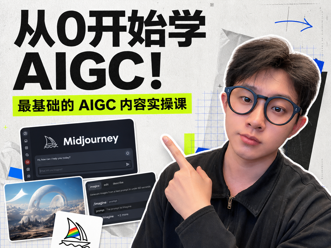 从 0 开始学 AIGC真实课程封面